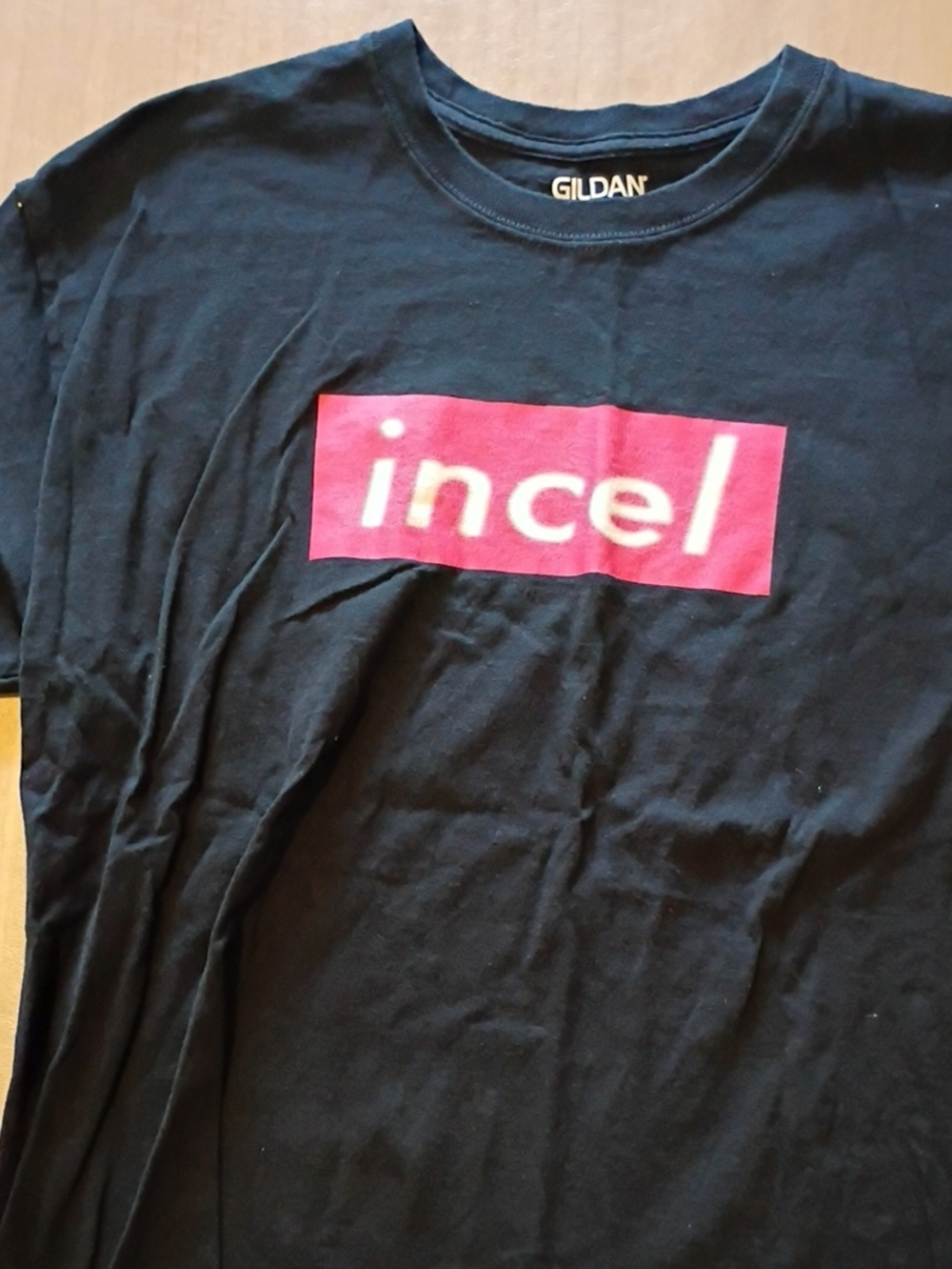 Gildan Black Tee with Bright Pink Box Logo